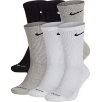 Шкарпетки Nike U NK ED PLS CSH CRW 6PR-132 SX6897-965 34-38 6 пар Білий/Чорний/Сірий (195241138725)