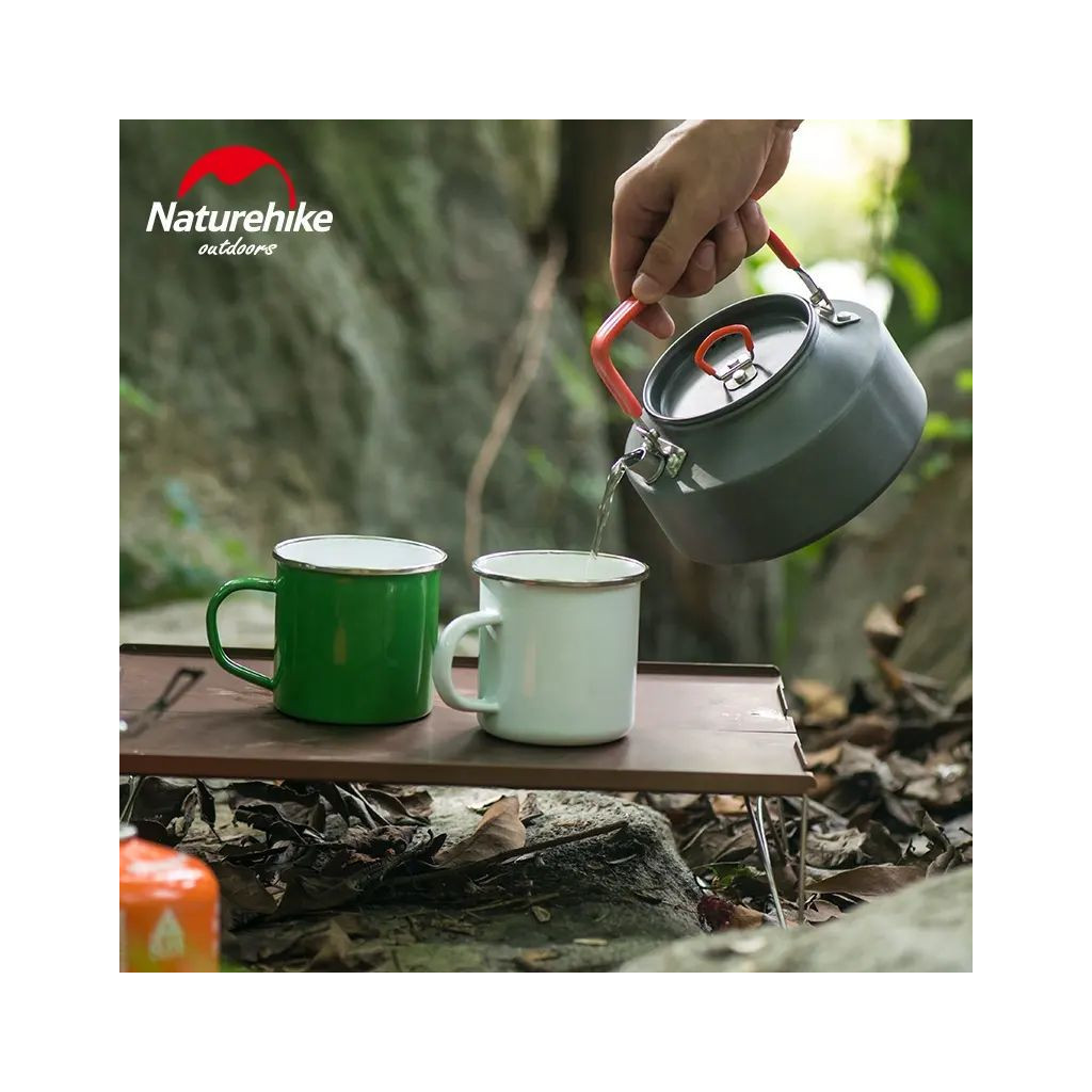 Чайник туристичний Naturehike NH17C020-H 1,1 л алюміній сірий (6927595723302)