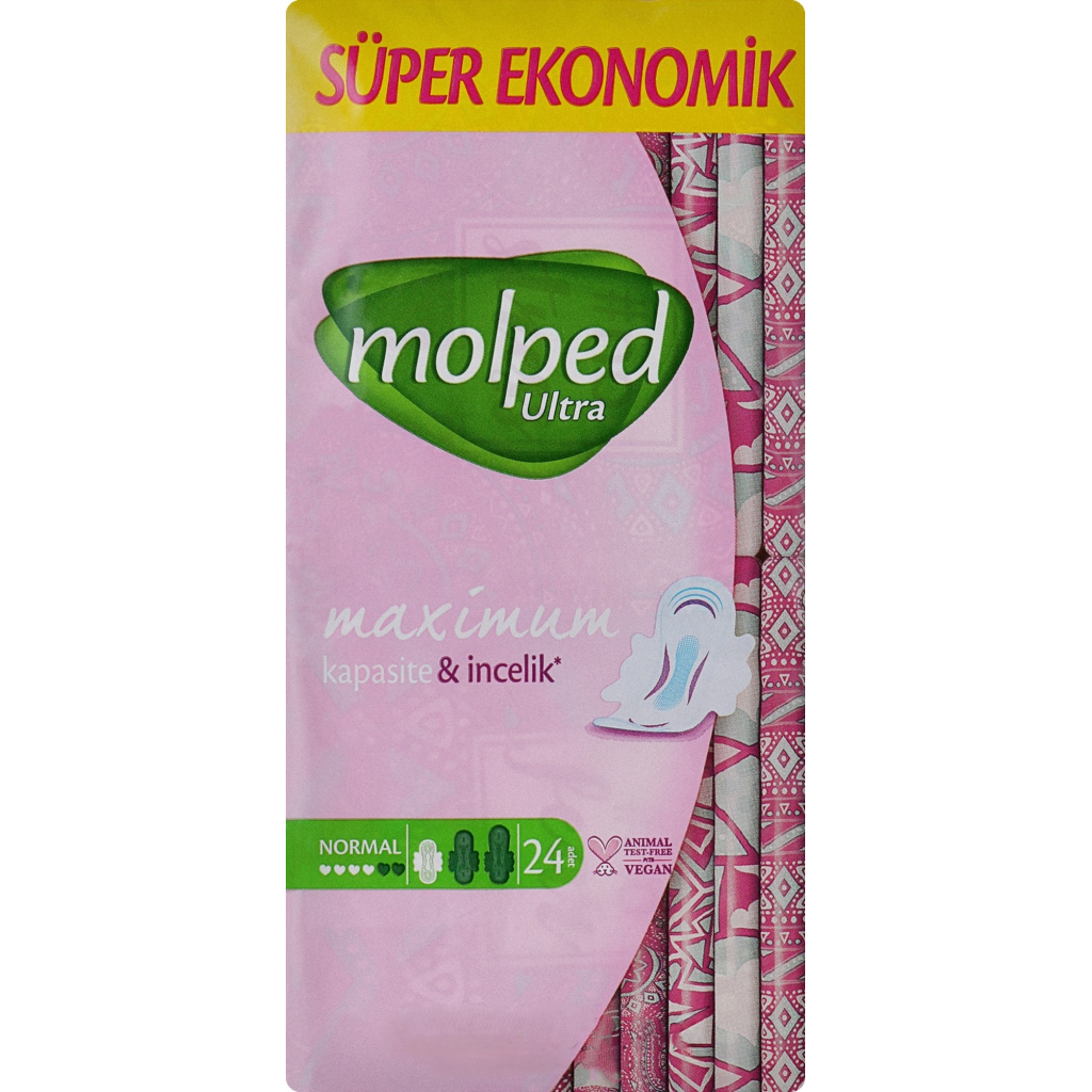Гігієнічні прокладки Molped Ultra Normal 4 краплі 24 шт. (8690536829095)