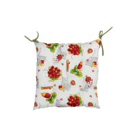 Provence chair cushion Radish 40x40 (032968)