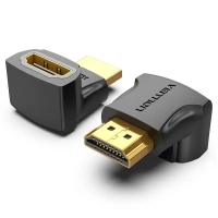 Перехідник HDMI F to HDMI M 270° 4K 60Hz PVC Vention (AINB0)
