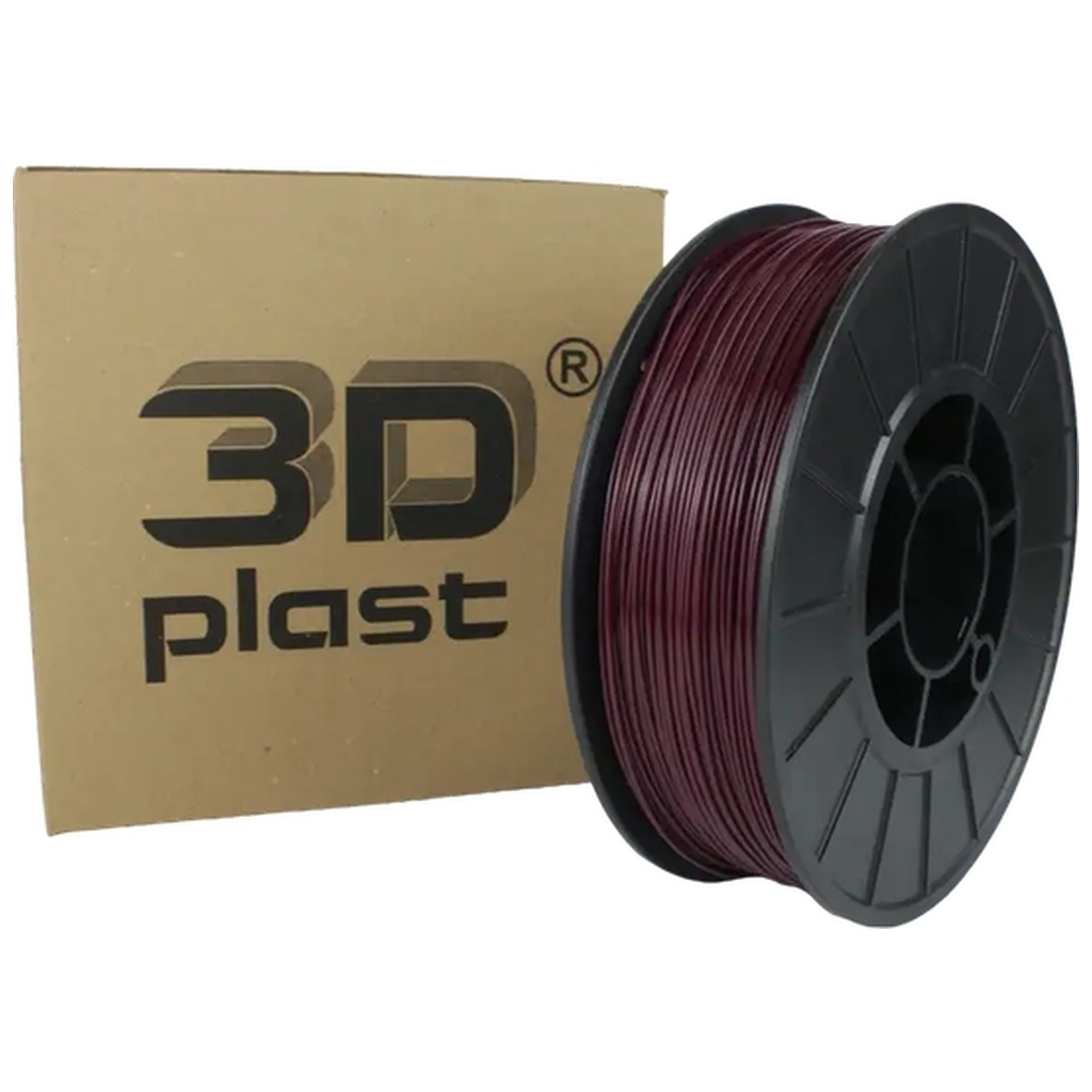 Пластик для 3D-принтера 3Dplast PLA 1.75мм, 3кг, burgundy (3DPLA1753BRD)