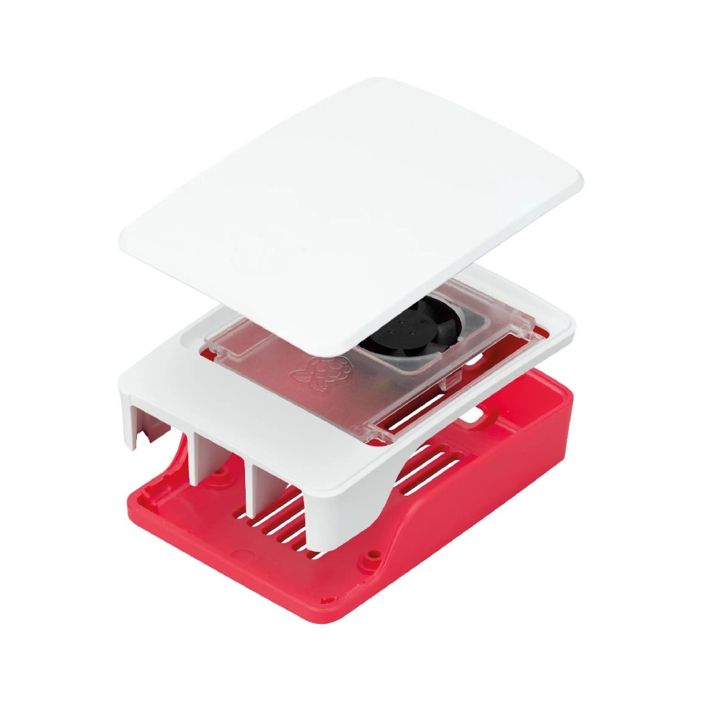 Корпус для Мікро ПК Raspberry Pi Корпус червоно-білий для Raspberry Pi 5 офіційний (SC1159)