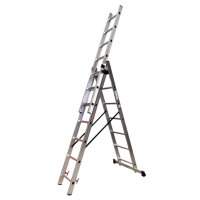 Ladder GTM 3-section, folding, 3*7xh. 1.90-4.07m (KME307)