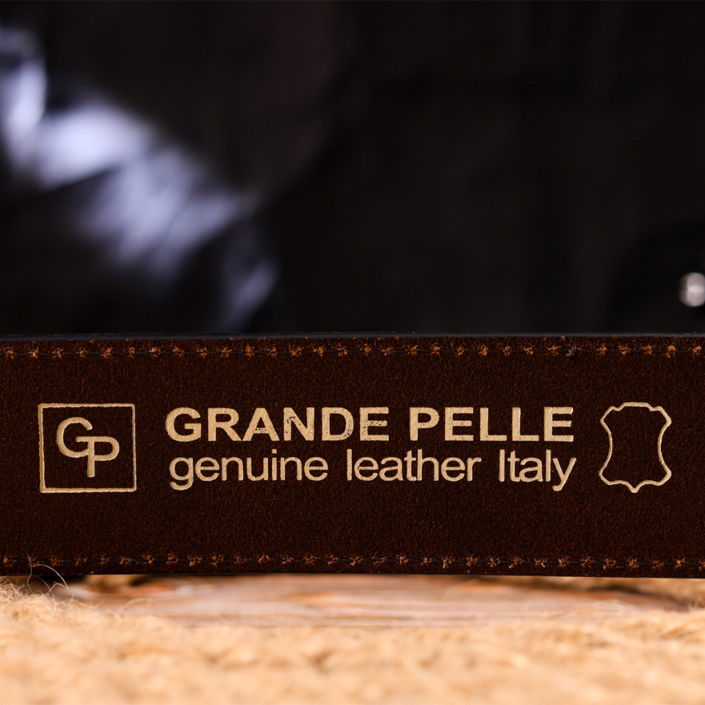 Ремінь Grande Pelle З натуральної шкіри Коричневий (21460)