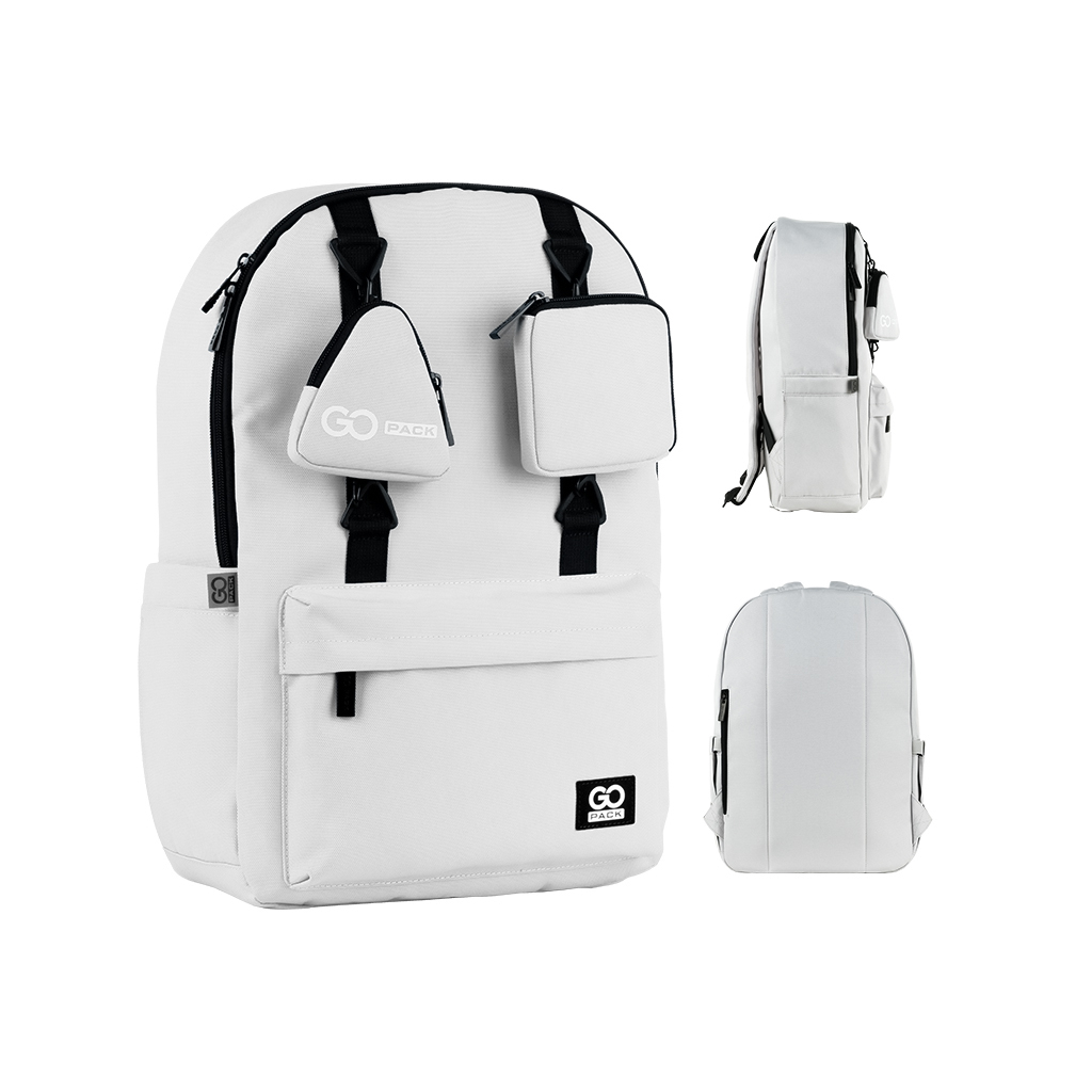 Рюкзак шкільний GoPack Education Teens 178 сірий (GO25-178L-2)