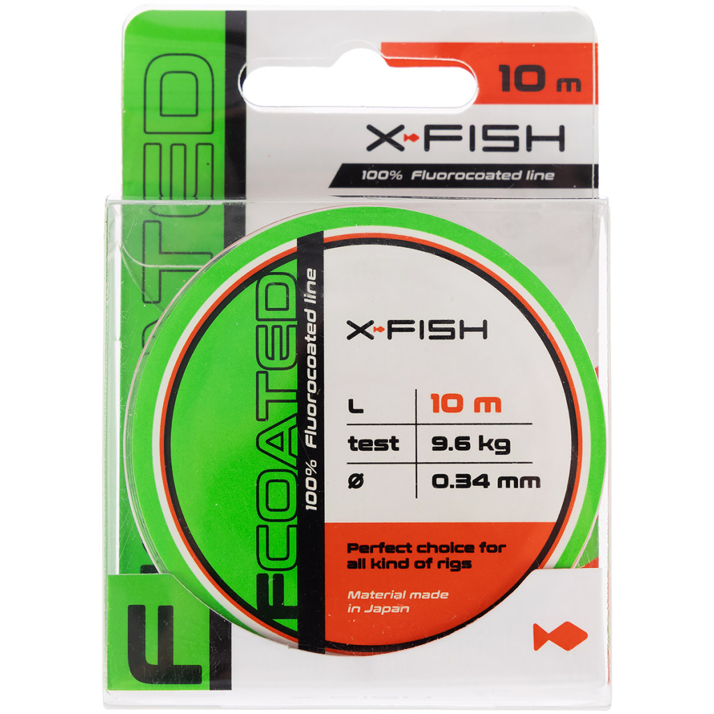 Флюорокарбон X-Fish FCoated 10m 0.34mm 9.6kg (1917.01.30)