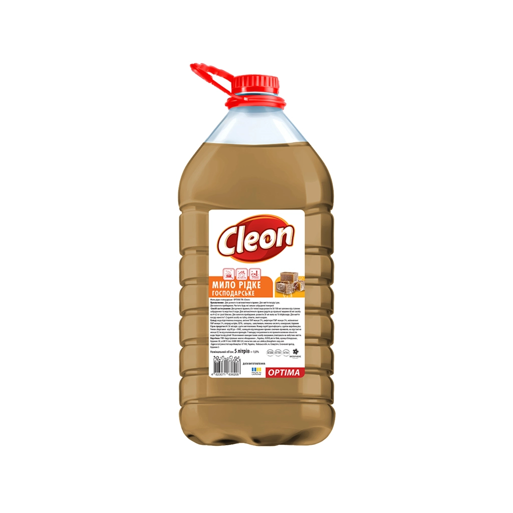 Гель для прання Cleon Господарське рідке мило 5 л (4820289450299)
