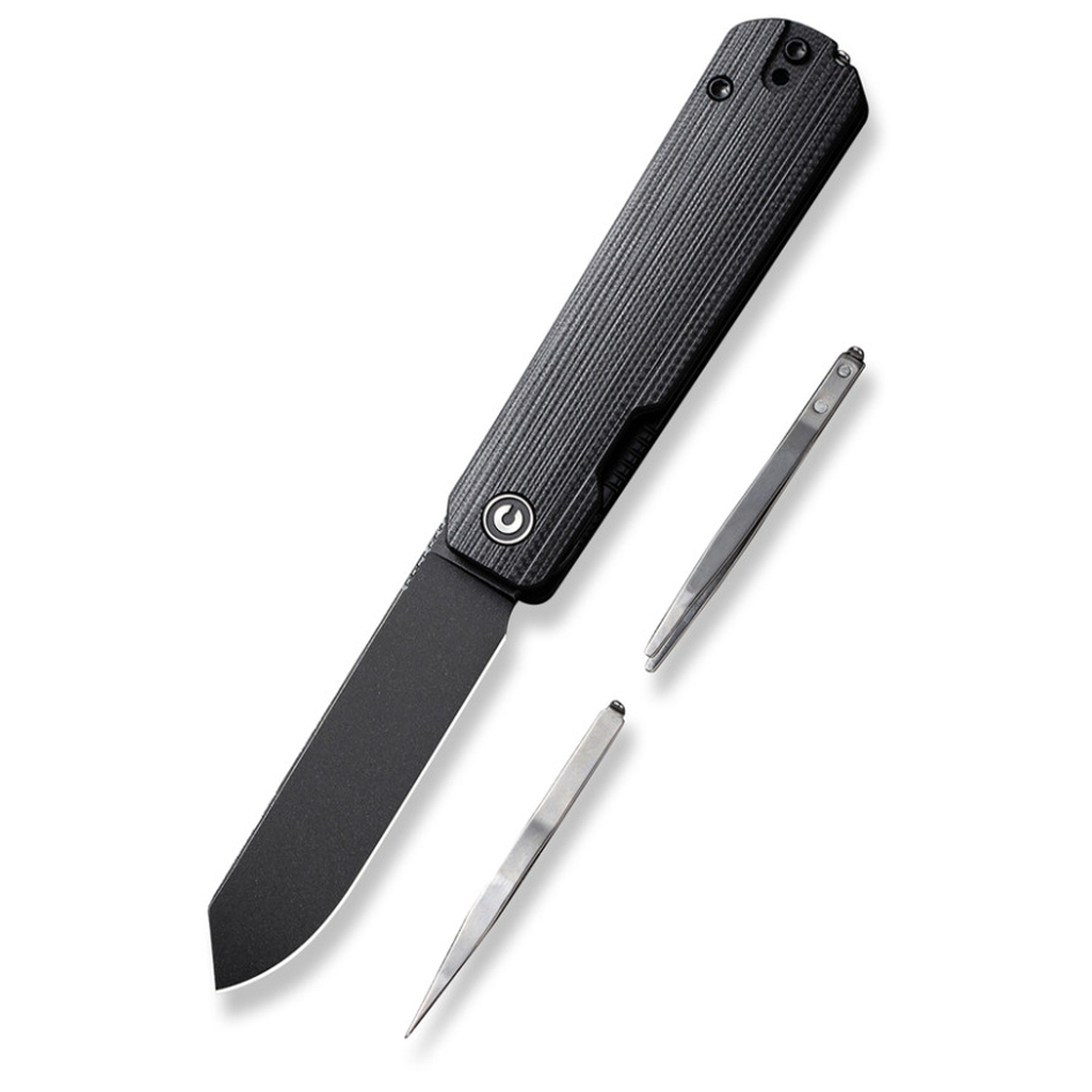 Ніж Civivi Sendy Milled, Black G10, Darkwash (C21004B-2)
