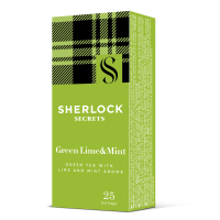 Sherlock Secrets Green Lime & Mint green tea 25x1.8 g (shs.01725)