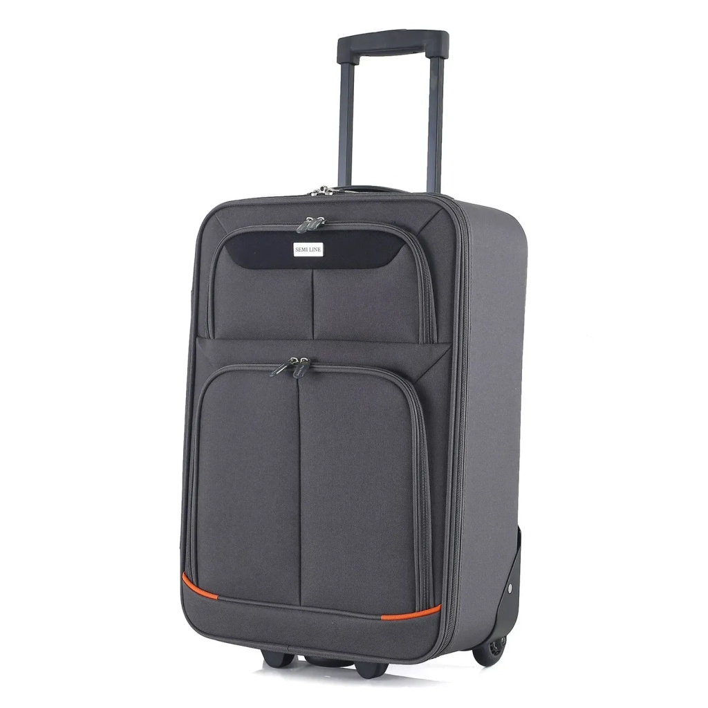 Валіза Semi Line 20" S T5754-1 Grey/Orange Lines (DAS303342)