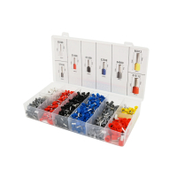 Clamp for terminals Voltronic HCS8 6-4A, red + set of cable ends (HCS8 6-4A+VE1200)
