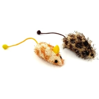 Toy for cats Hippie Pet Mice in polka dots multi-colored 7 cm 2 pcs (HIPCT12053)
