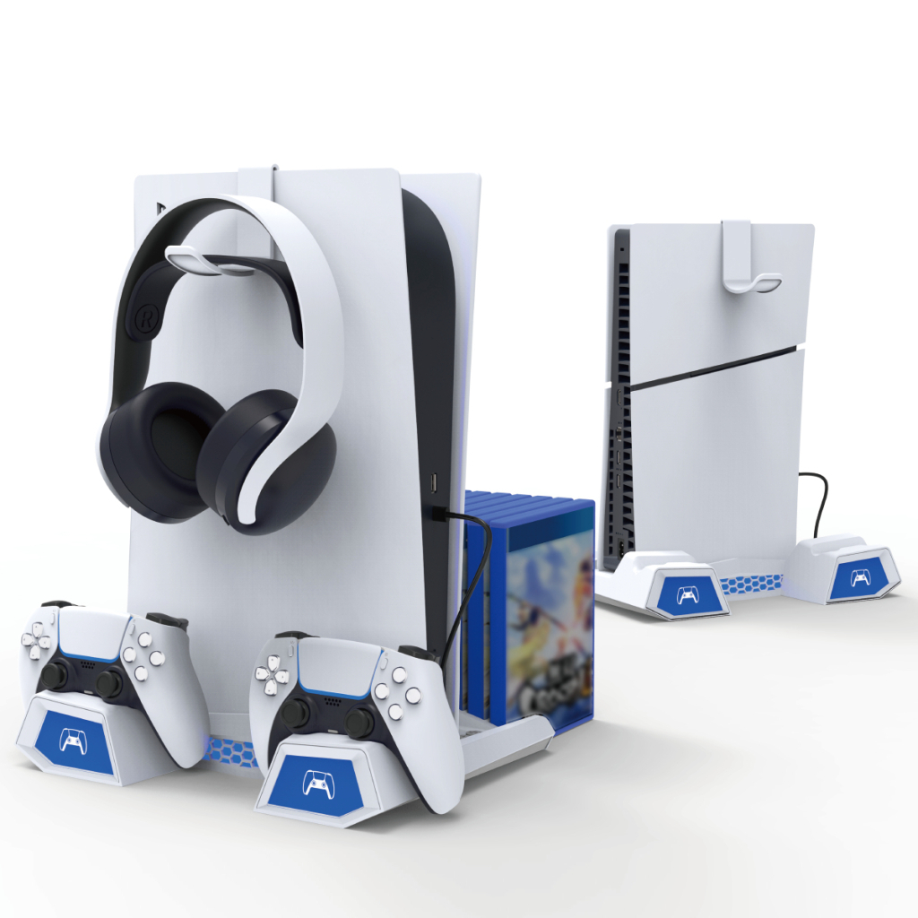 Зарядний пристрій iPega для Sony PlayStation 5 Slim з зарядкою для геймпадів (PG-P5S023)