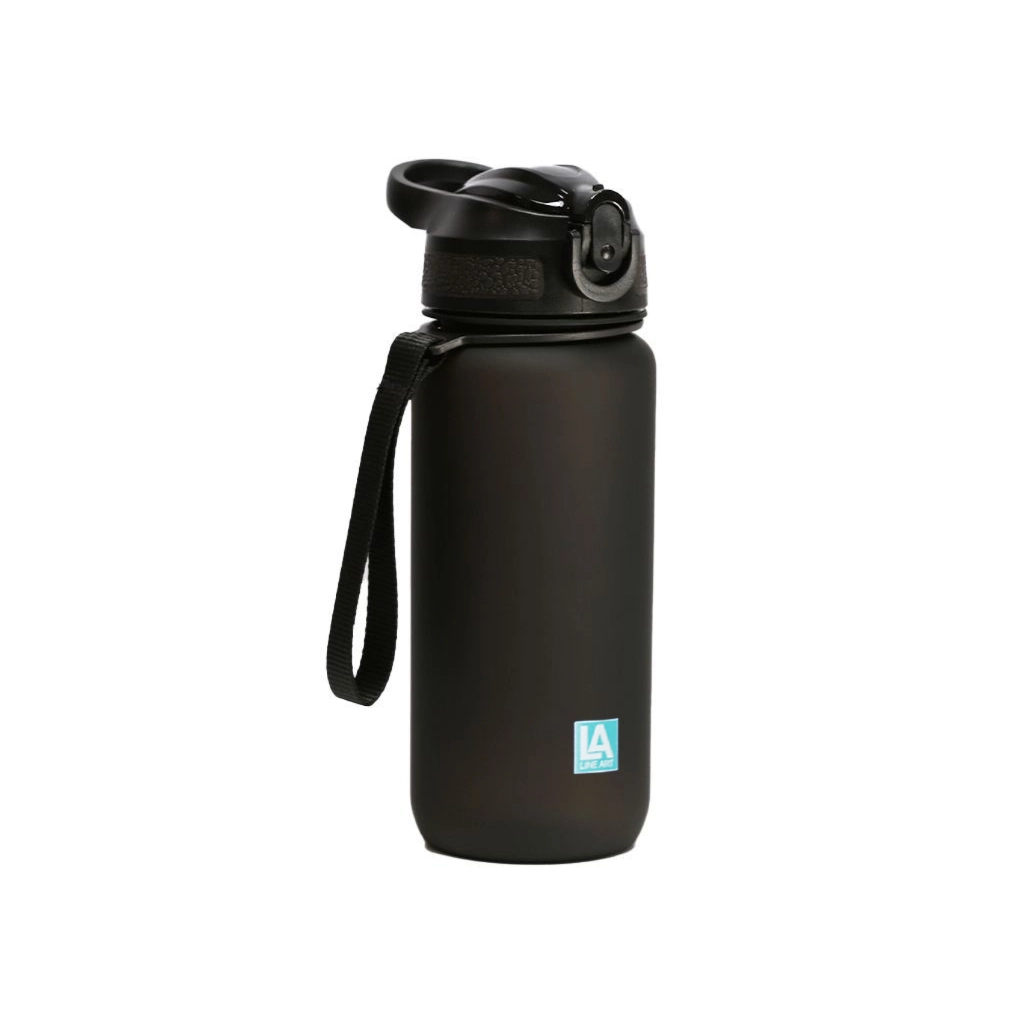 Пляшка для води Line Art Merlo 600 мл чорний (60013818LA-01) Пляшка для води Line Art Merlo 600 мл чорний (60013818LA-01)