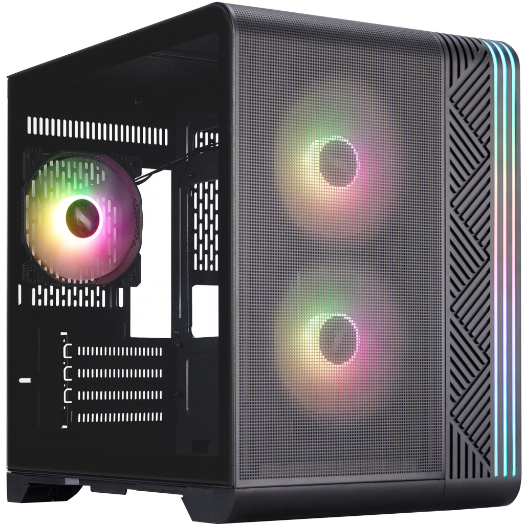 Корпус для ПК 1stPlayer VT5-BK-3F7 Black (VT5-BK-3F7)