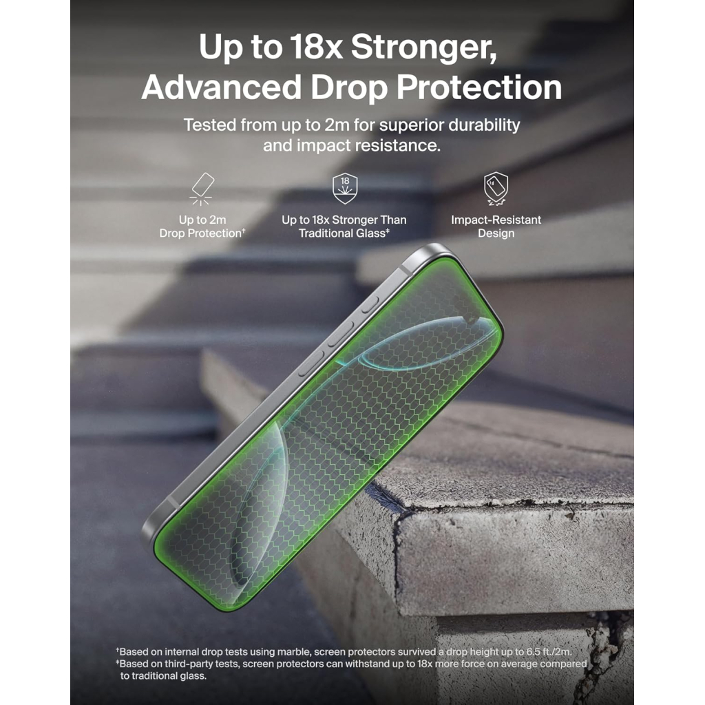 Скло захисне Belkin iPhone 17 Pro Privacy TemperedGlass (OVA213HQ) Скло захисне Belkin iPhone 17 Pro Privacy TemperedGlass (OVA213HQ)