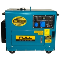 Generator FULL diesel FDK10000SC, 230V, 50Hz, 7.5kW, 30 l, 2l/h, manual/electric starter (without battery) (FDK10000SC)