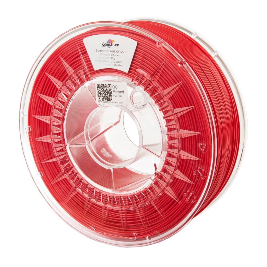 Пластик для 3D-принтера Spectrum ABS GP450 1.75mm 1kg TRAFFIC RED (80351)