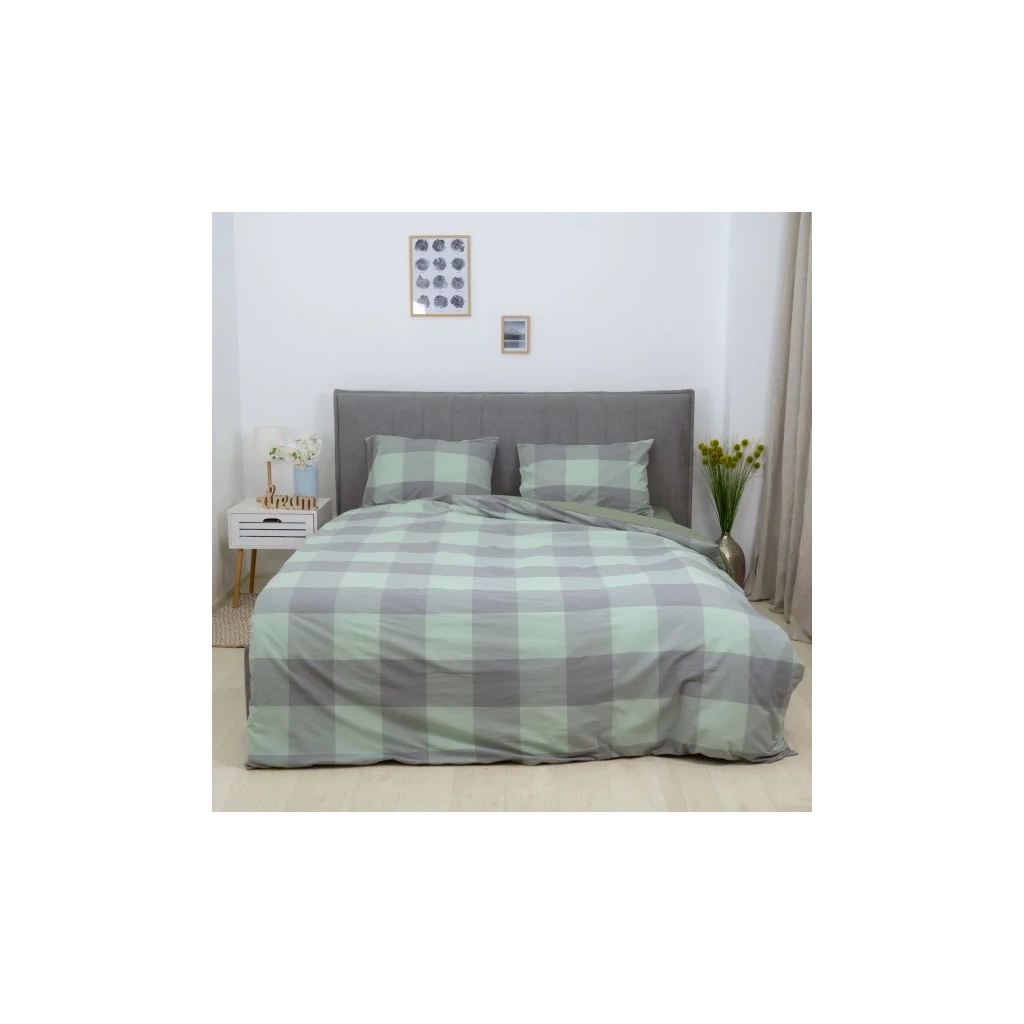 Постільна білизна Viluta 15 Wash Варена бавовна геометрія (50 х 70 - 2 шт) Євро (15_Wash_Printed_ev)