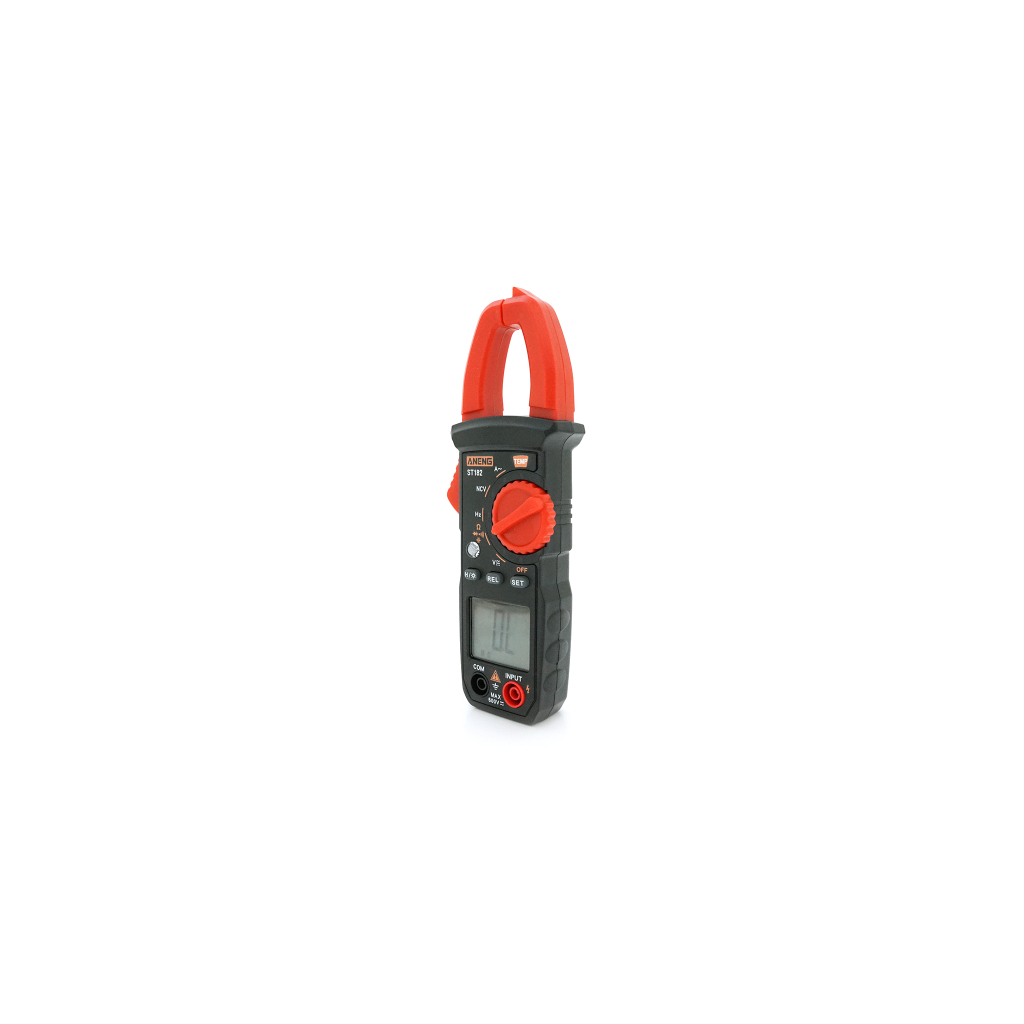 Токові кліщі ANENG ST182 V (AC/DC), A (AC), Ω, C, Hz, °C/°F, Data Hold, продзвонювання, тест діодів, підсвічування. (ST182)