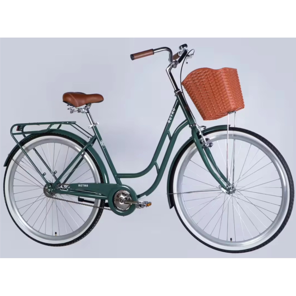 Велосипед Dorozhnik 28" RETRO Velosteel рама-19" ST 2026 зелено-сірий (OPS-D-28-545) Велосипед Dorozhnik 28" RETRO Velosteel рама-19" ST 2026 зелено-сірий (OPS-D-28-545)