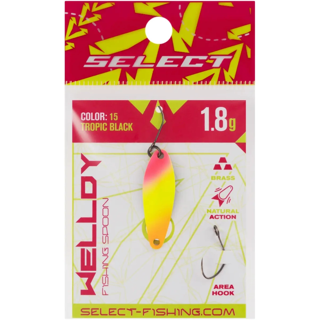 Блешня Select Welldy 1.8g 31mm 15 Tropic Black (1870.80.92) Блешня Select Welldy 1.8g 31mm 15 Tropic Black (1870.80.92)