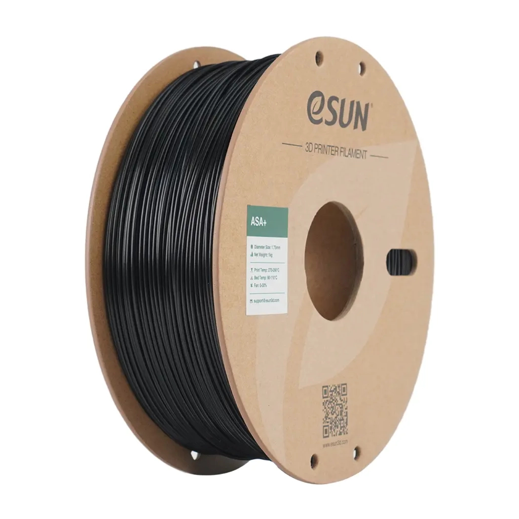 Пластик для 3D-принтера eSUN ASA+ 1,75mm 1kg BLACK (ASA+P175B1) Пластик для 3D-принтера eSUN ASA+ 1,75mm 1kg BLACK (ASA+P175B1)
