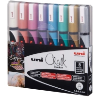 Set of markers UNI set POSCA Metallic Color, 1.8-2.5 mm, 8 pcs (PWE-5M METALLIC 8C)