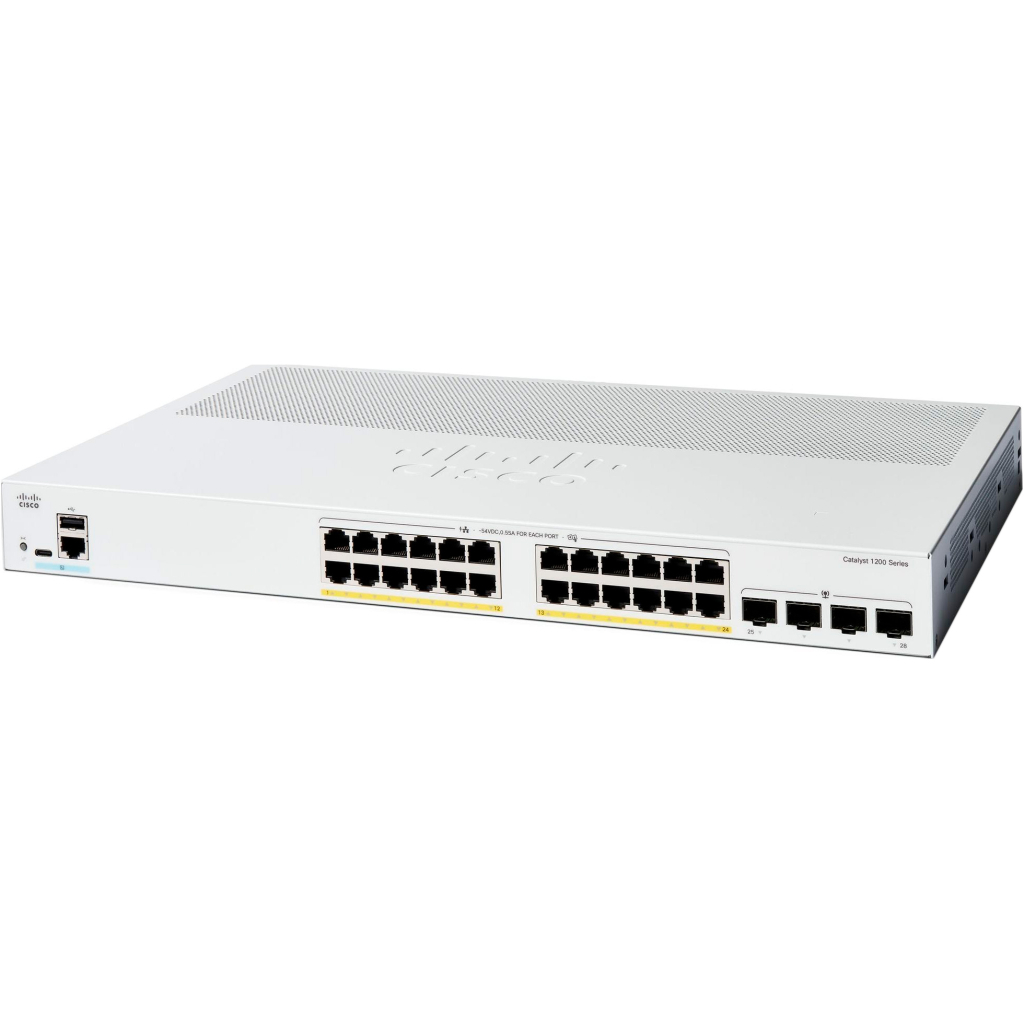 Комутатор мережевий Cisco C1200-24T-4X
