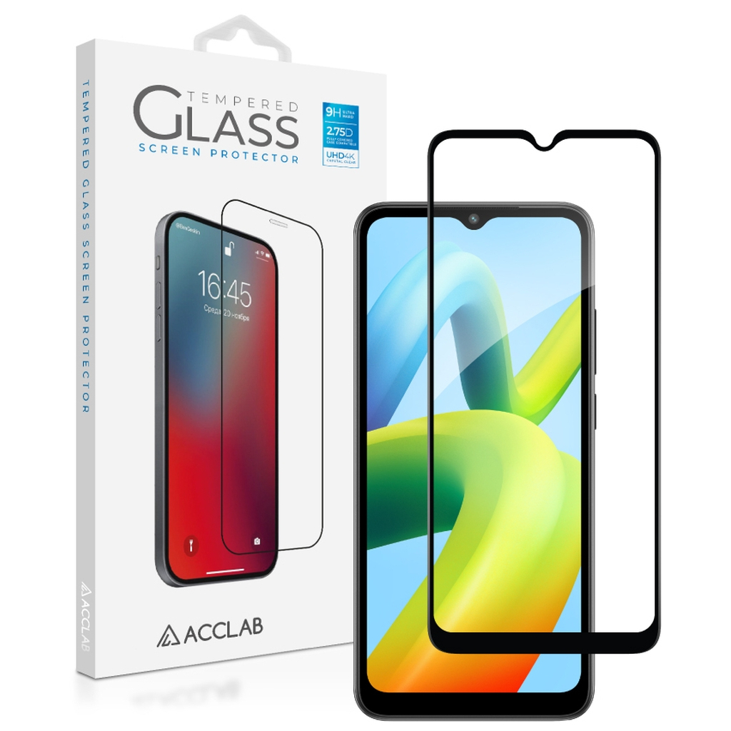 Скло захисне ACCLAB Full Glue Xiaomi Redmi A1 Black (1283126545306)