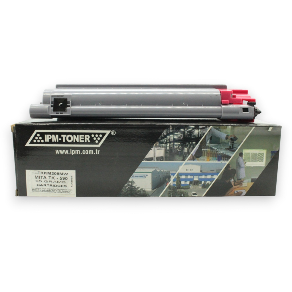 Картридж IPM Kyocera-Mita TK-590 Magenta 95г,+waste box, without chip (TKKM208MW)