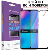 Скло захисне MakeFuture для Huawei P30 Black Full Cover Full Glue (MGF-HUP30)