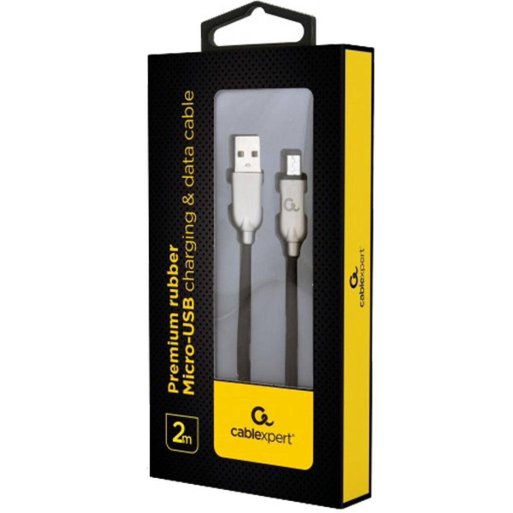 Дата кабель USB 2.0 AM to Micro 5P 2.0m Cablexpert (CC-USB2R-AMmBM-2M-W)