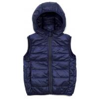 Жилет дитячий Kurt пуховий з капюшоном (V-HT-580T-122-blue)