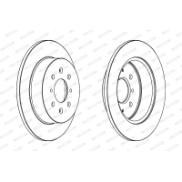 Brake disc FERODO DDF1466