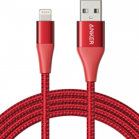 Дата кабель USB 2.0 AM to Lightning 0.9m Powerline+ II Red Anker (A8452H91)