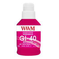 Чорнило WWM Canon GI-40 для G5040/G6040 190г Magenta (KeyLock) (G40M)