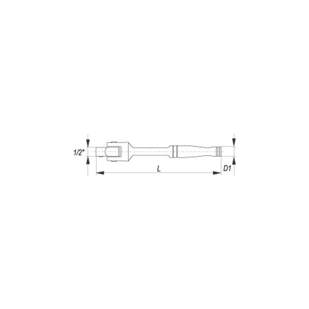 Ключ Yato вороток YT-1241 з шарніром (YT-1241)