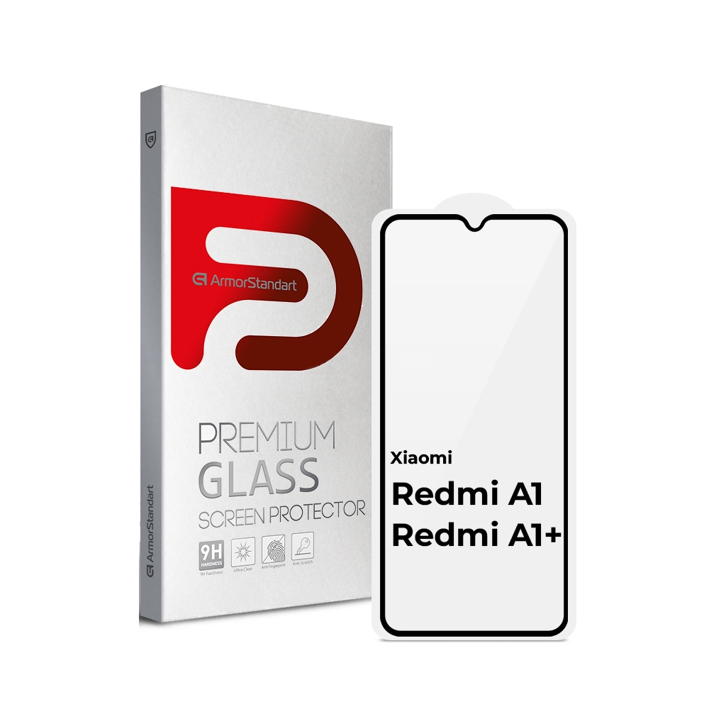 Скло захисне Armorstandart Full Glue Xiaomi Redmi A1 / A1+ / Poco C50 Black (ARM62819) Скло захисне Armorstandart Full Glue Xiaomi Redmi A1 / A1+ / Poco C50 Black (ARM62819)