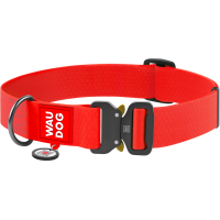 Animal collar WAUDOG Waterproof with QR passport XXL W 40 mm L 43-70 cm (red) (28013)