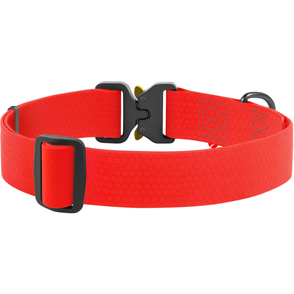 Нашийник для тварин WAUDOG Waterproof з QR паспортом XXL Ш 40 мм Д 43-70 см(червоний) (28013)