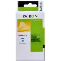 Картридж Patron HP 951XL (CN046AE/CN050AE) 1500c, Cyan (PN-951XL-C)