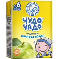 Сік дитячий Чудо-Чадо Виноградно-яблучний 200 мл (4820016251748)