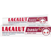 Toothpaste Lacalut Basic Gum protection 75 ml (4016369961605)