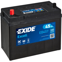Car battery EXIDE EXCELL 45Ah ASIA (+/-) TC (330EN) (EB457)