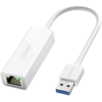 Перехідник USB 3.0 to Ethernet RJ45 1000 Mb CR111 White Ugreen (20255)