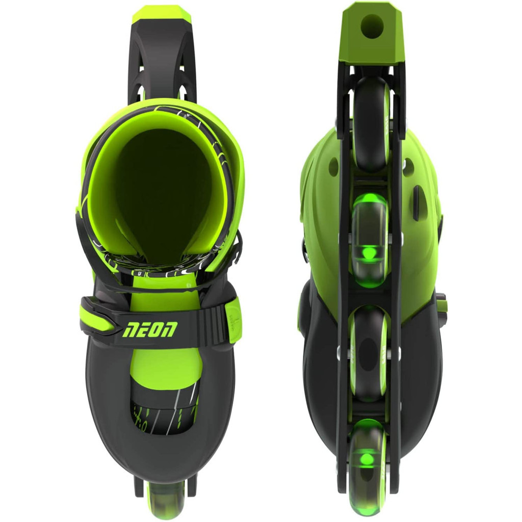 Роликові ковзани Neon Inline Green розмір 34-37 (NT08G4)