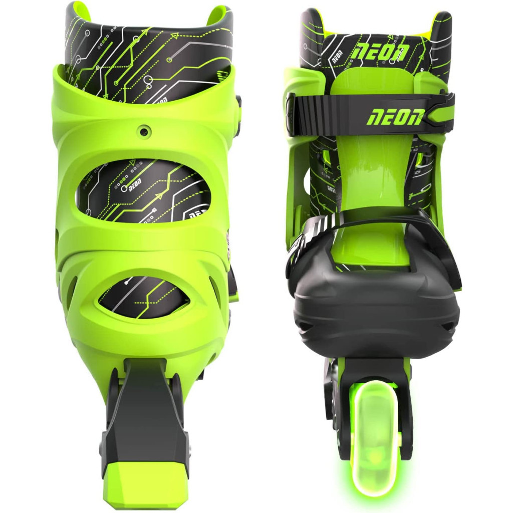 Роликові ковзани Neon Inline Green розмір 34-37 (NT08G4)