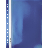 Economix A4 folder with perforation, texture "orange", blue (E31508-02)